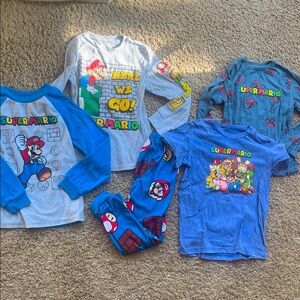 LOT of Super Mario Shirts & PJs